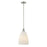 Savoy House Essentials Baldwin 1Lt Pendant, Nickel/White - 7-1244-1-SN