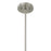 Savoy House Essentials Baldwin 1Lt Pendant, Nickel/White