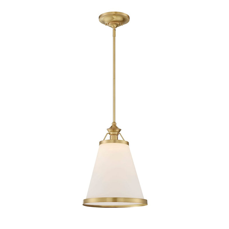 Savoy House Ashmont 1-Light Pendant, Warm Brass Lustre