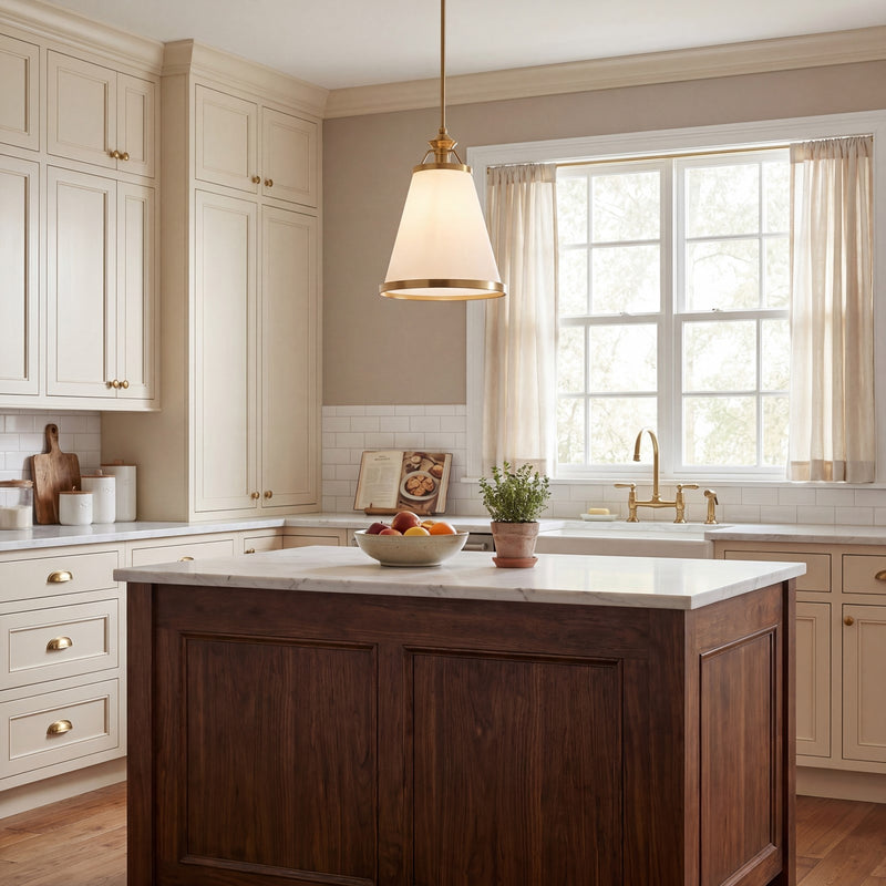 Savoy House Ashmont 1-Light Pendant, Warm Brass Lustre