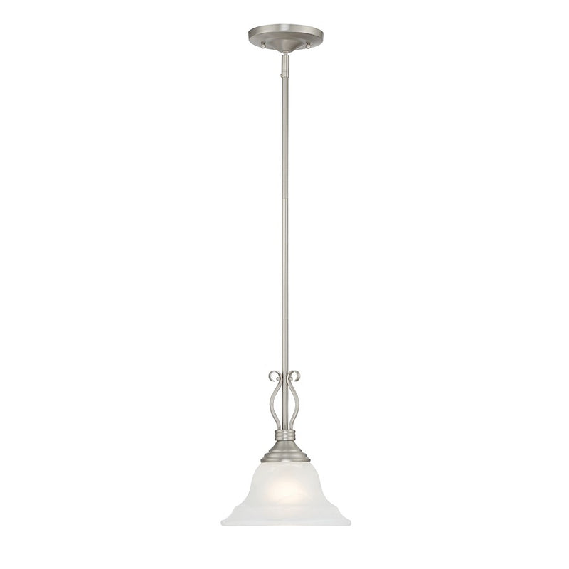 Savoy House Polar 1 Light Mini Pendant, Pewter
