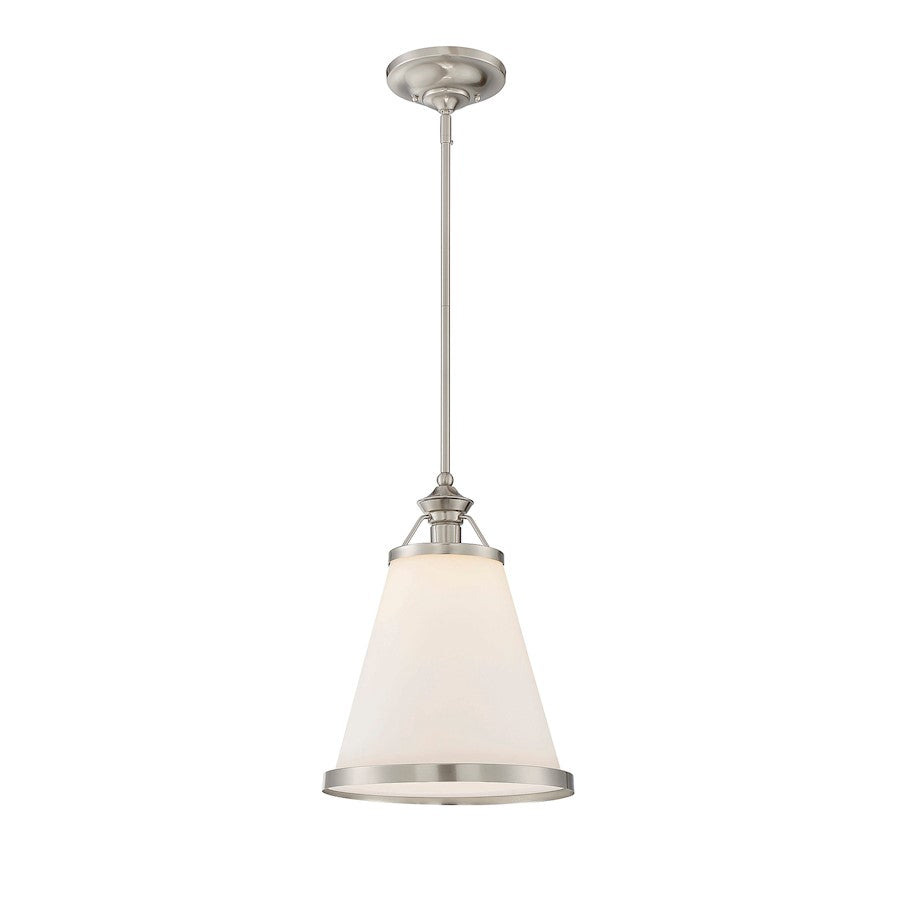 Savoy House Ashmont 1-Light Pendant, Satin Nickel - 7-130-1-SN