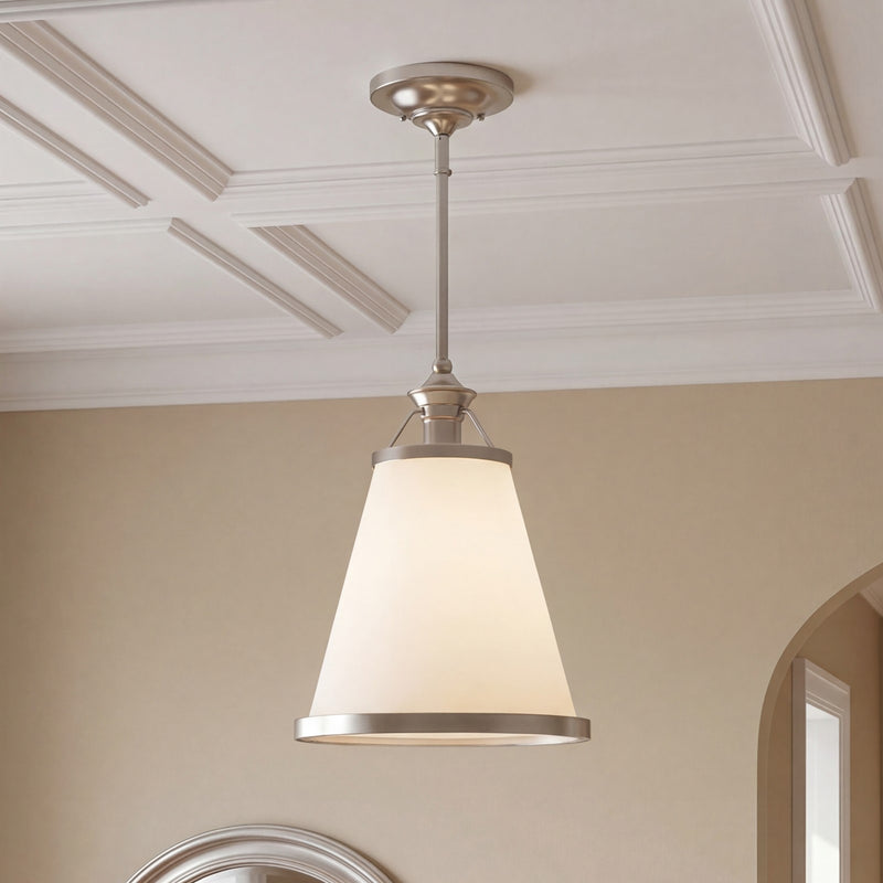 Savoy House Ashmont 1-Light Pendant, Satin Nickel