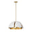 Savoy House Brewster 5-Light Pendant, Cavalier Gold/Royal White