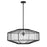 Savoy House Marcy 1 Light Pendant, Matte Black/Clear Seeded