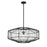 Savoy House Marcy 1 Light Pendant, Matte Black/Clear Seeded