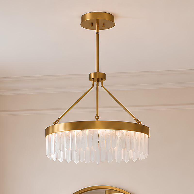 Savoy House Landon LED 1 Light Pendant, Brass/Natural