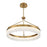 Savoy House Landon LED 1 Light Pendant, Brass/Natural