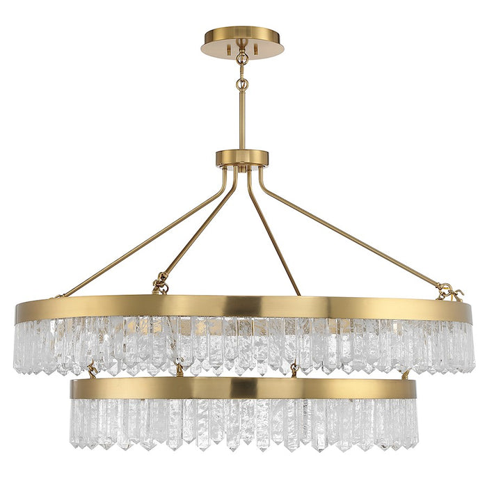 Savoy House Landon 2-Light LED Pendant, Warm Brass