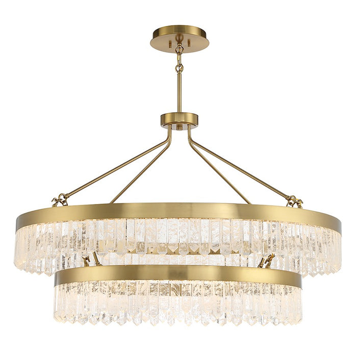 Savoy House Landon 2-Light LED Pendant, Warm Brass