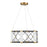 Savoy House Aries LED Pendant, Black/Brass/White Opal