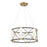 Savoy House Aries LED Pendant, Black/Brass/White Opal