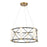 Savoy House Aries 6Lt LED Pendant, Black/Burnished Brass