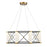 Savoy House Aries LED Pendant, Black/Brass/White Opal