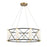 Savoy House Aries LED Pendant, Black/Brass/White Opal