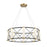 Savoy House Aries LED Pendant, Black/Brass/White Opal