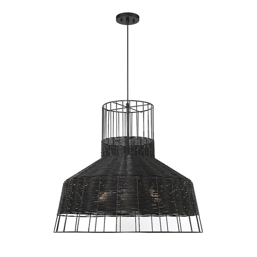 Savoy House Pampas 3-Light Pendant, Matte Black - 7-1657-3-89