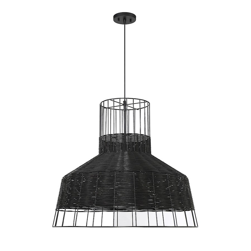 Savoy House Pampas 3-Light Pendant, Matte Black