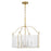 Savoy House Ashlay 4 Light Pendant, Warm Brass