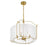 Savoy House Ashlay 4 Light Pendant, Warm Brass