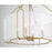 Savoy House Ashlay 4 Light Pendant, Warm Brass