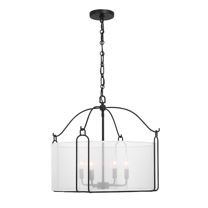 Savoy House Ashlay 4 Light Pendant, Matte Black - 7-1693-4-89