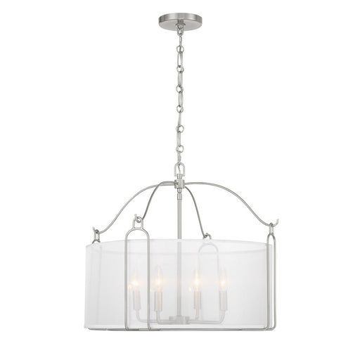 Savoy House Ashlay 4 Light Pendant, Satin Nickel - 7-1693-4-SN