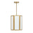 Savoy House Leeds 3 Lt Pendant, White Opal, Warm Brass