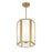 Savoy House Leeds 3 Lt Pendant, White Opal, Warm Brass