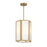 Savoy House Leeds 3 Lt Pendant, White Opal, Warm Brass