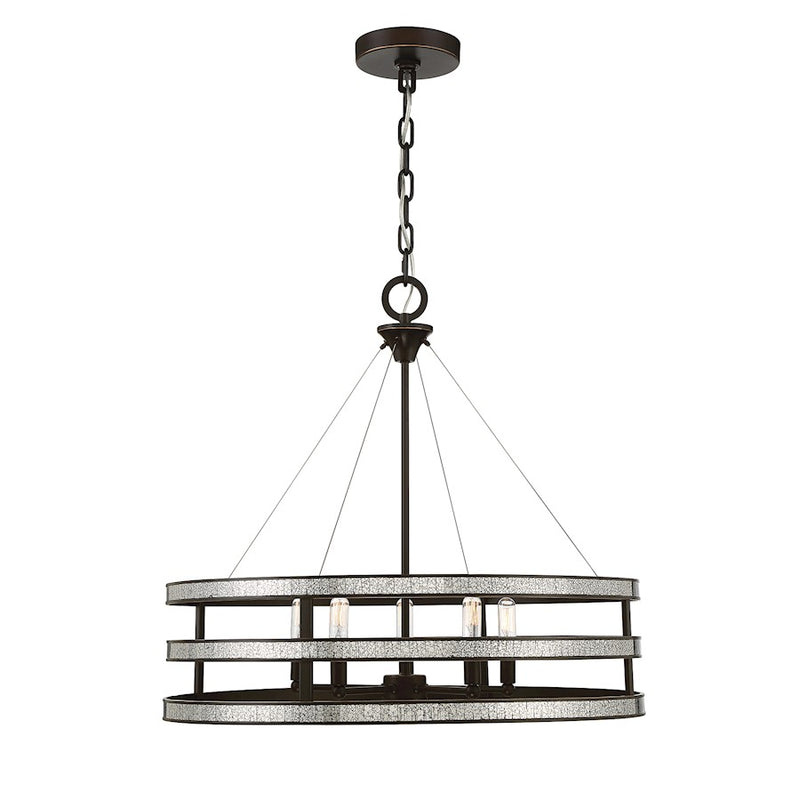 Savoy House Madera 5 Light Pendant, English Bronze