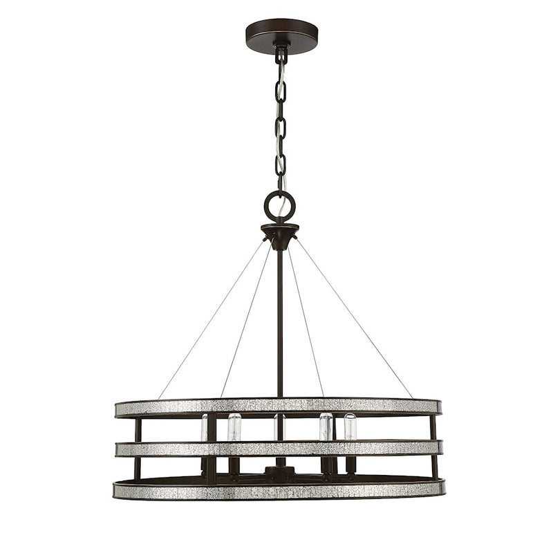 Savoy House Madera 5 Light Pendant, English Bronze