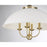 Savoy House Monterey 4 Light Pendant, White and Warm Brass