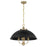 Savoy House Monterey 4 Light Pendant, Matte Black and Warm Brass - 7-1725-4-143