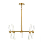 Savoy House Arlon 10-Light LED Pendant, Warm Brass - 7-1732-10-322