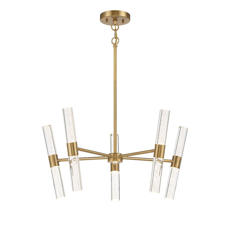 Savoy House Arlon 10-Light LED Pendant, Warm Brass