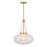Savoy House Willow 1 Light Pendant, Warm Brass/White Cloud - 7-1740-1-322