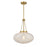 Savoy House Willow 1 Light Pendant, Warm Brass/White Cloud