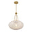 Savoy House Willow 1 Light Pendant, Warm Brass/White Cloud