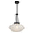 Savoy House Willow 1 Light Pendant, Matte Black/White Cloud