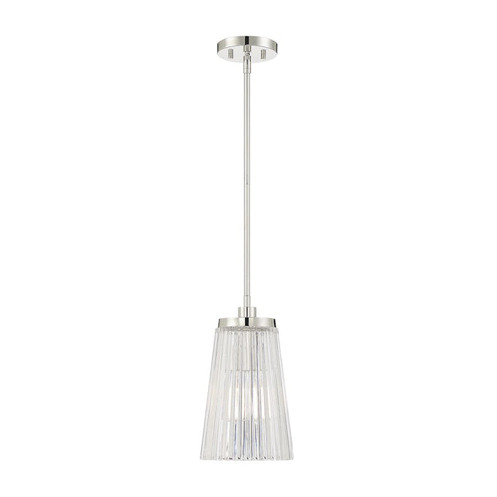 Savoy House Chantilly 1-Light Pendant, Polished Nickel - 7-1742-1-109