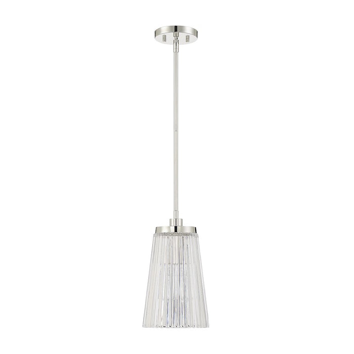 Savoy House Chantilly 1-Light Pendant, Polished Nickel