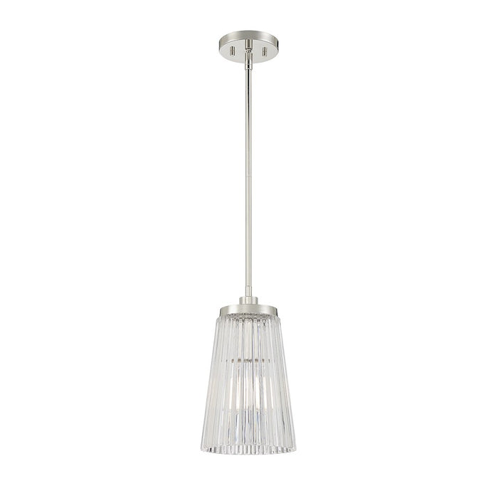 Savoy House Chantilly 1-Light Pendant, Polished Nickel
