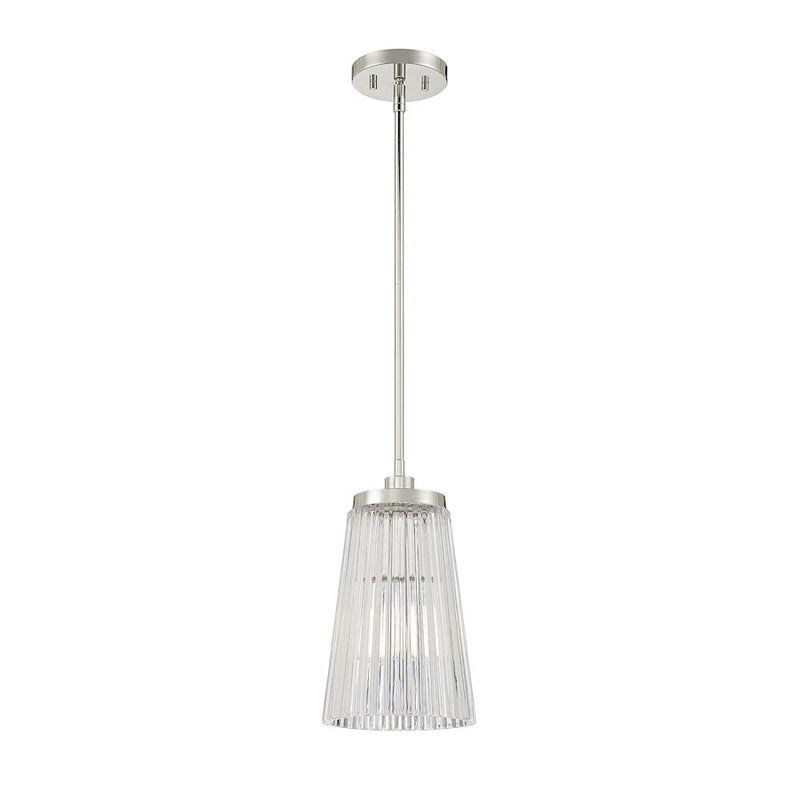 Savoy House Chantilly 1-Light Pendant, Polished Nickel