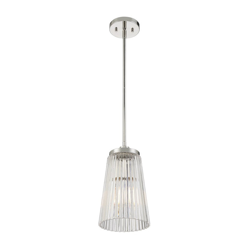 Savoy House Chantilly 1-Light Pendant, Polished Nickel