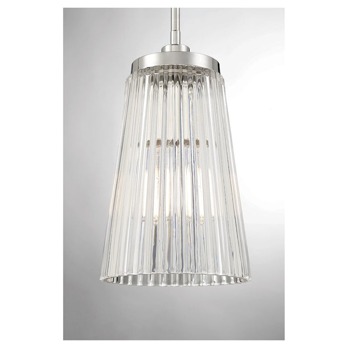 Savoy House Chantilly 1-Light Pendant, Polished Nickel
