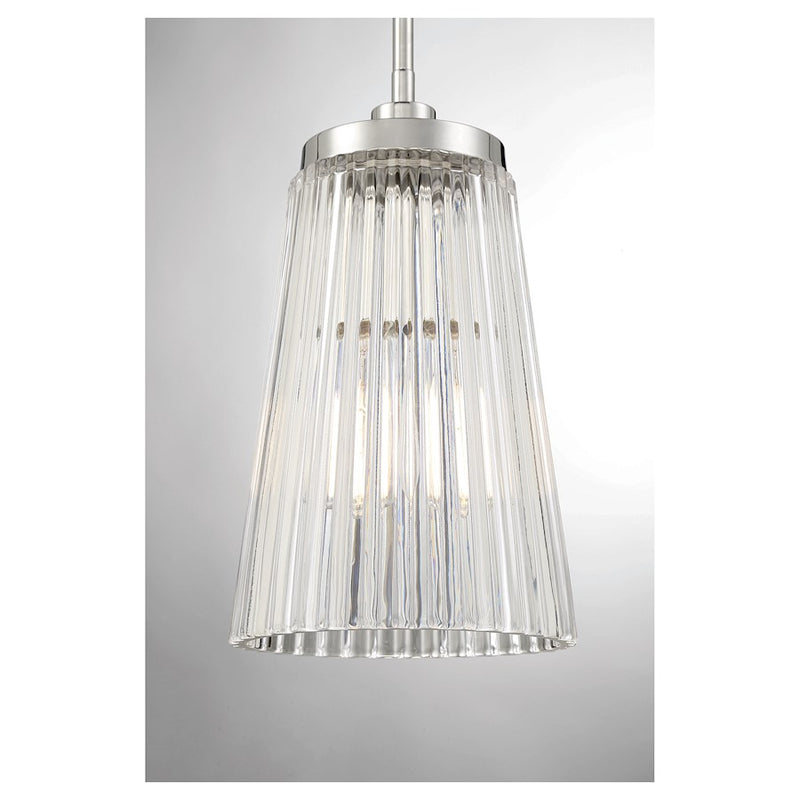 Savoy House Chantilly 1-Light Pendant, Polished Nickel
