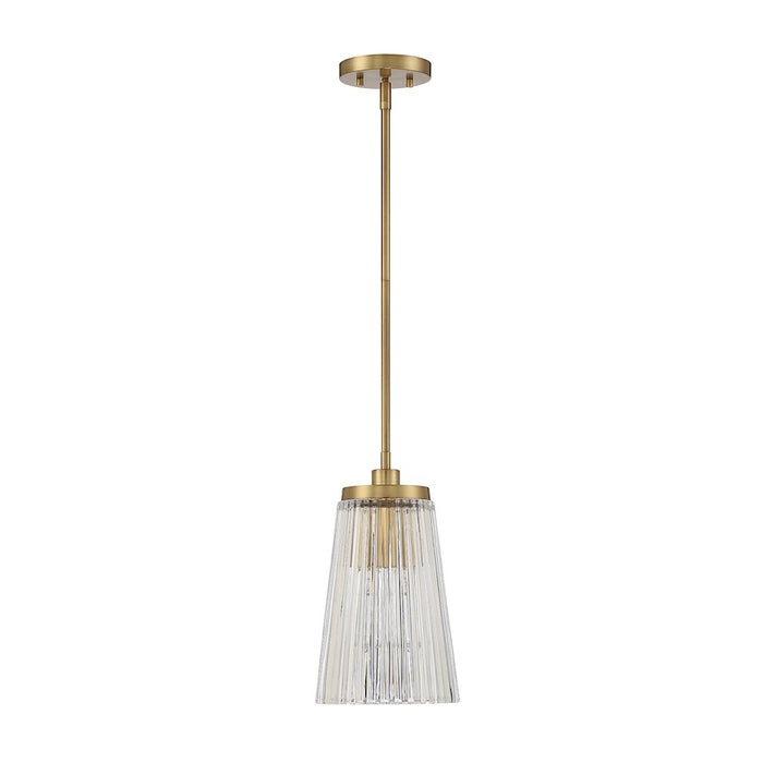 Savoy House Chantilly 1-Light Pendant, Warm Brass