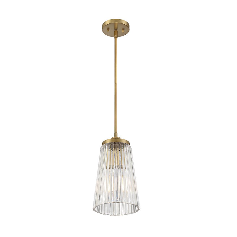 Savoy House Chantilly 1-Light Pendant, Warm Brass