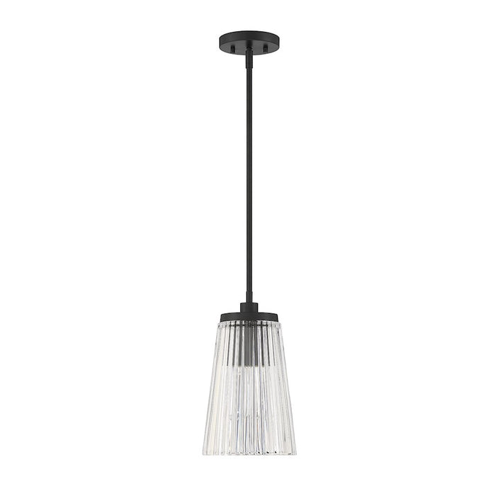 Savoy House Chantilly 1-Light Pendant, Matte Black